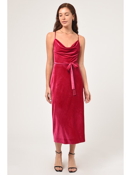 Zana Velvet Slip Dress