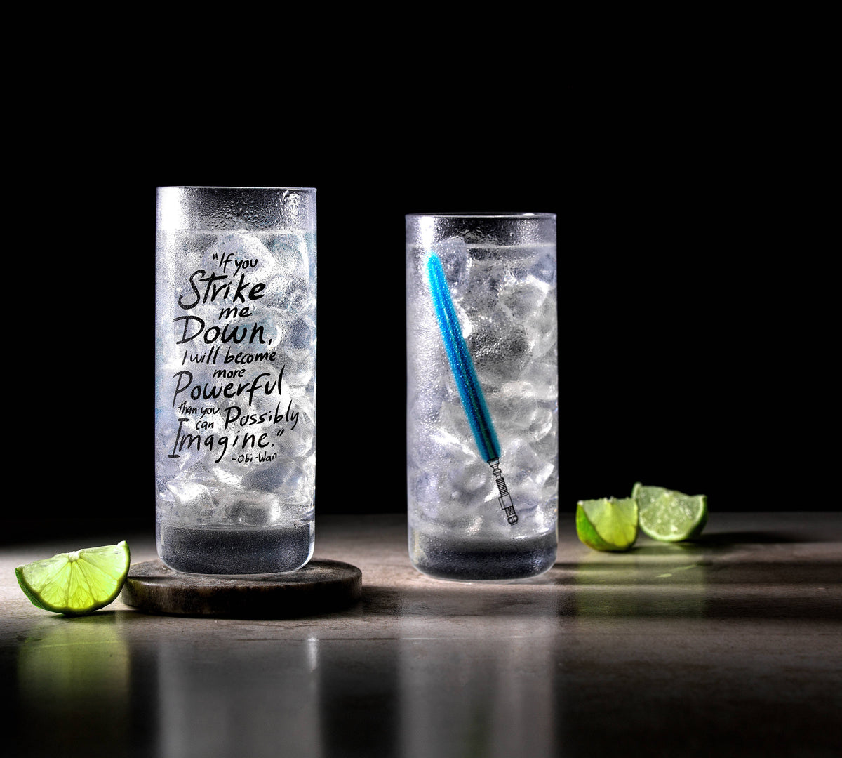 Star Wars Obi-Wan Kenobi™ Lightsaber Tall Drinking Glasses