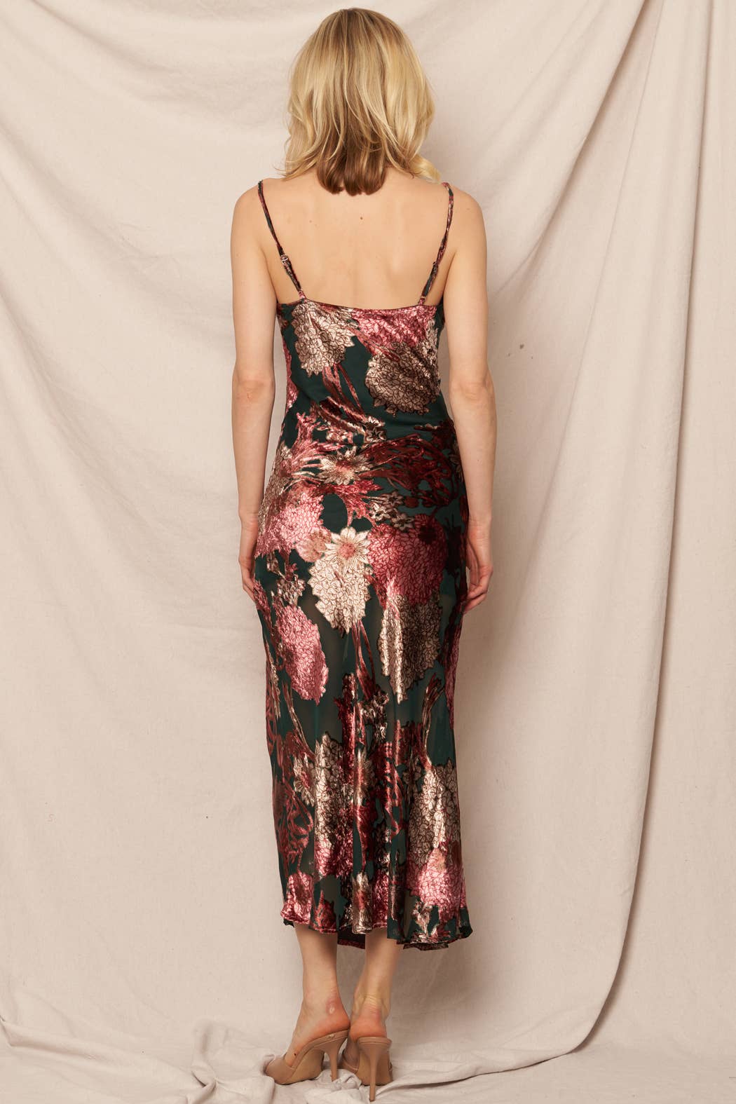 Drea Burnout Velvet Dress