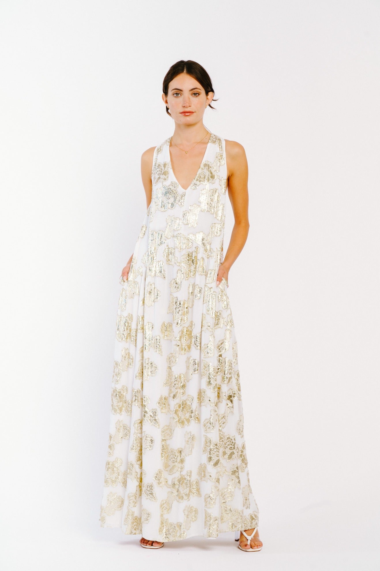 Floral Jacquard Dress