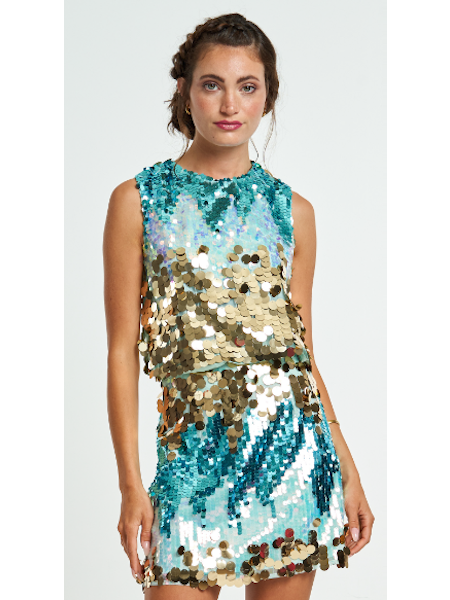 Ombre Sequin Top