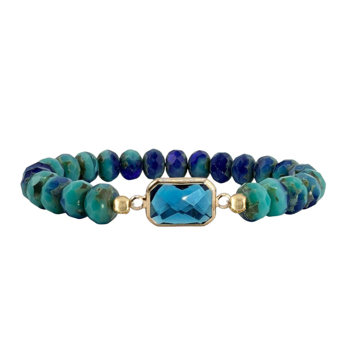 Hailey Crystal Beaded Stretch Bracelet