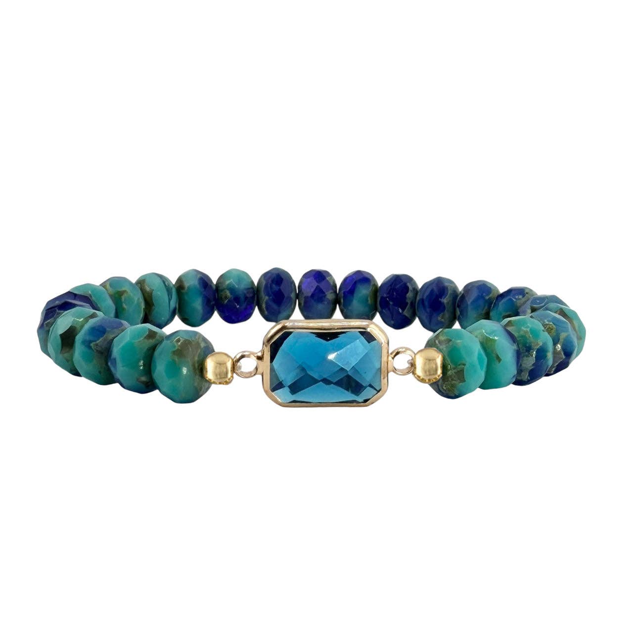 Hailey Crystal Beaded Stretch Bracelet