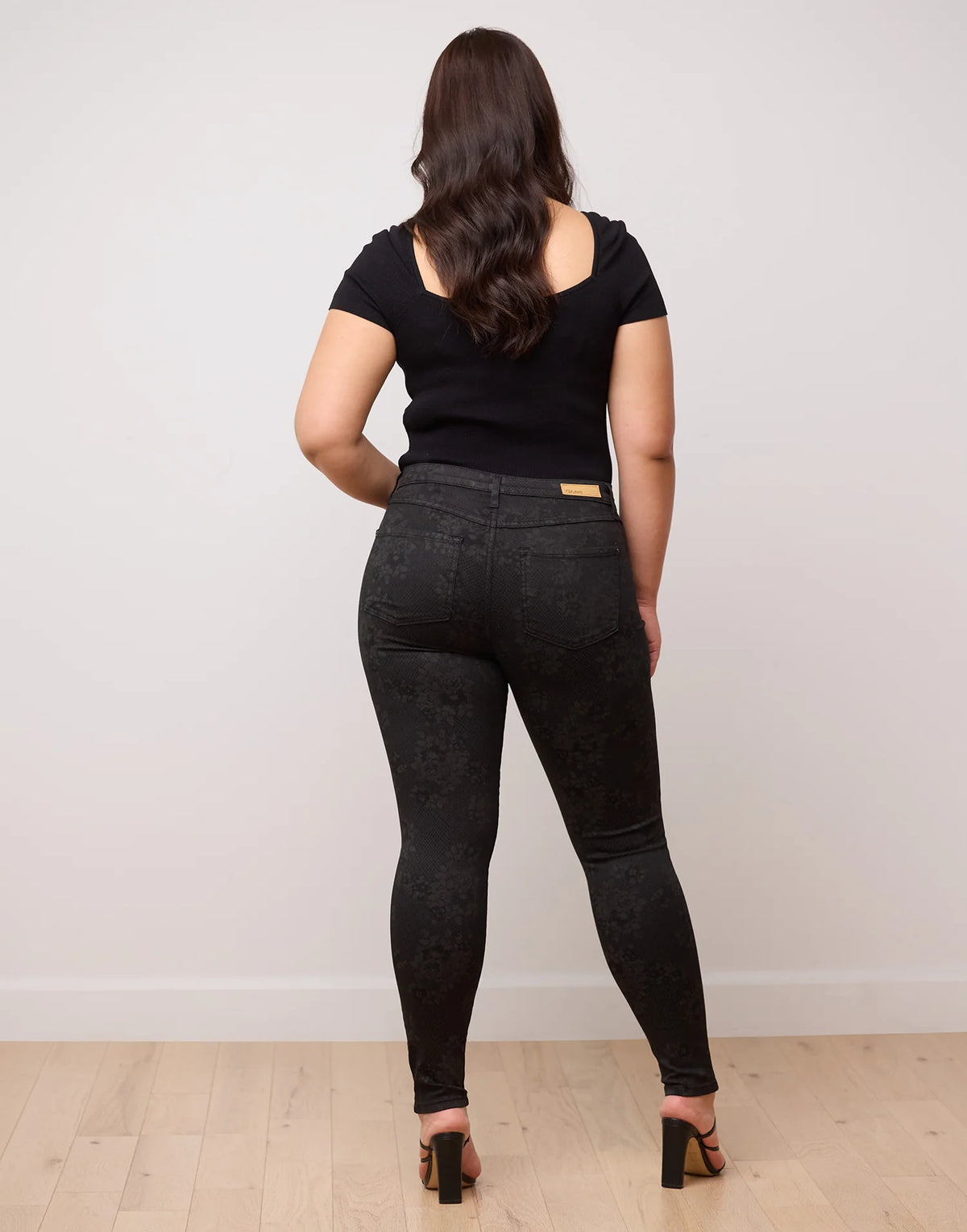 Rachel Skinny Black Floral