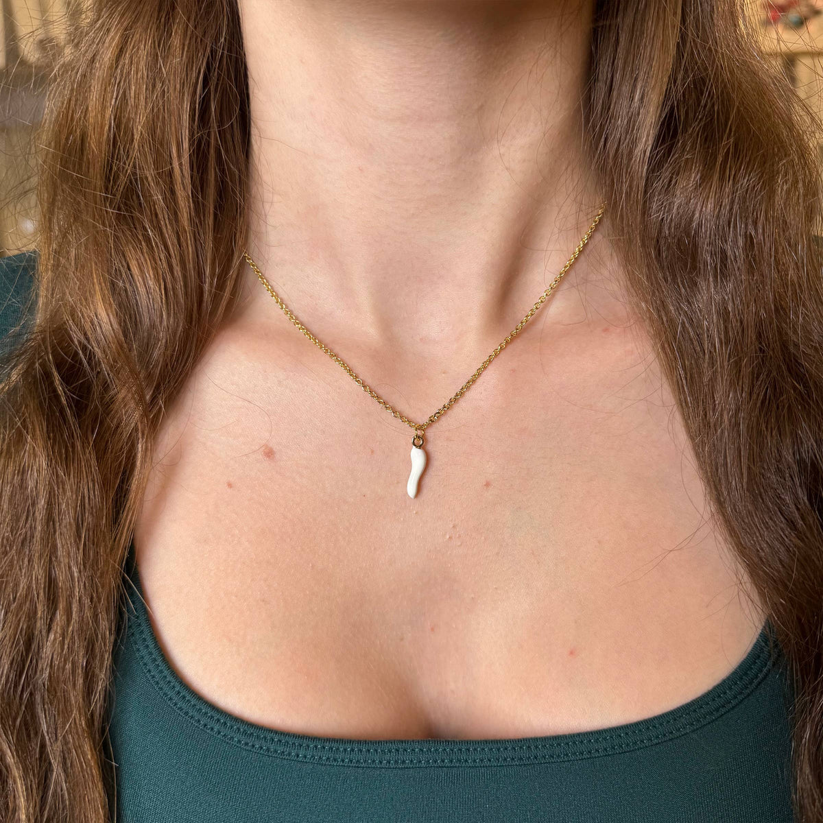 Lucia Italian Horn Necklace