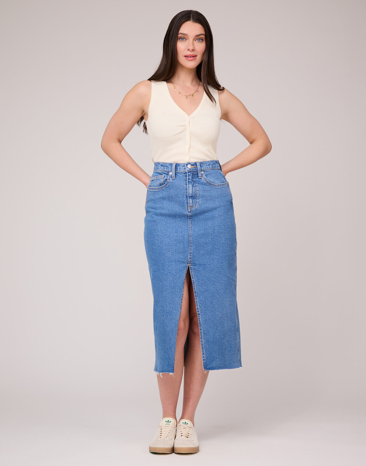 Yoga Jean Skirt - Lake Blue