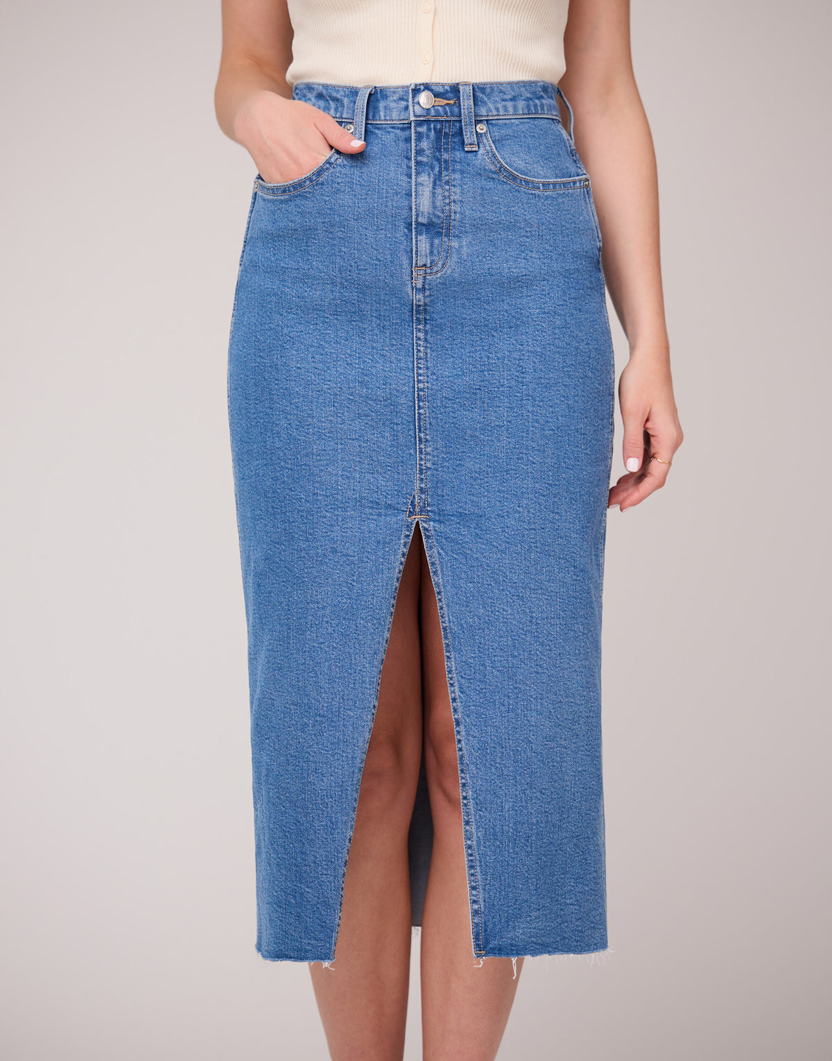 Yoga Jean Skirt - Lake Blue