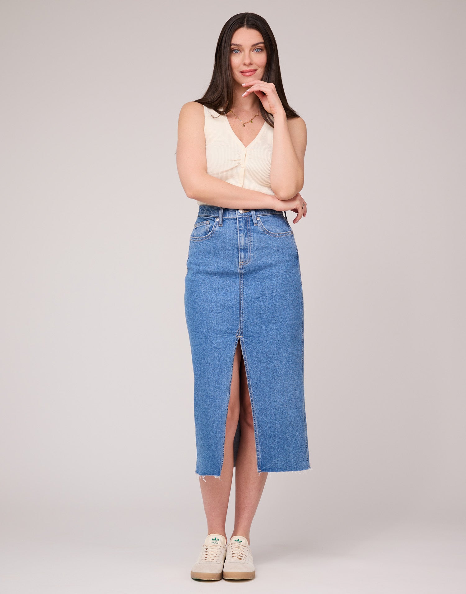 Yoga Jean Skirt - Lake Blue