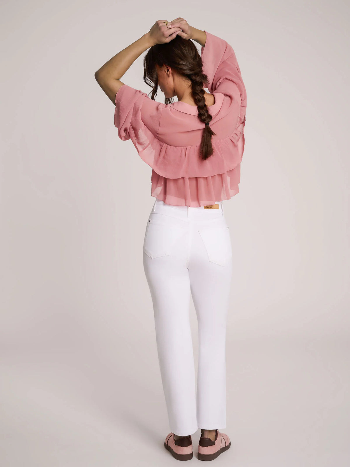 Chloe Straight Crop - White