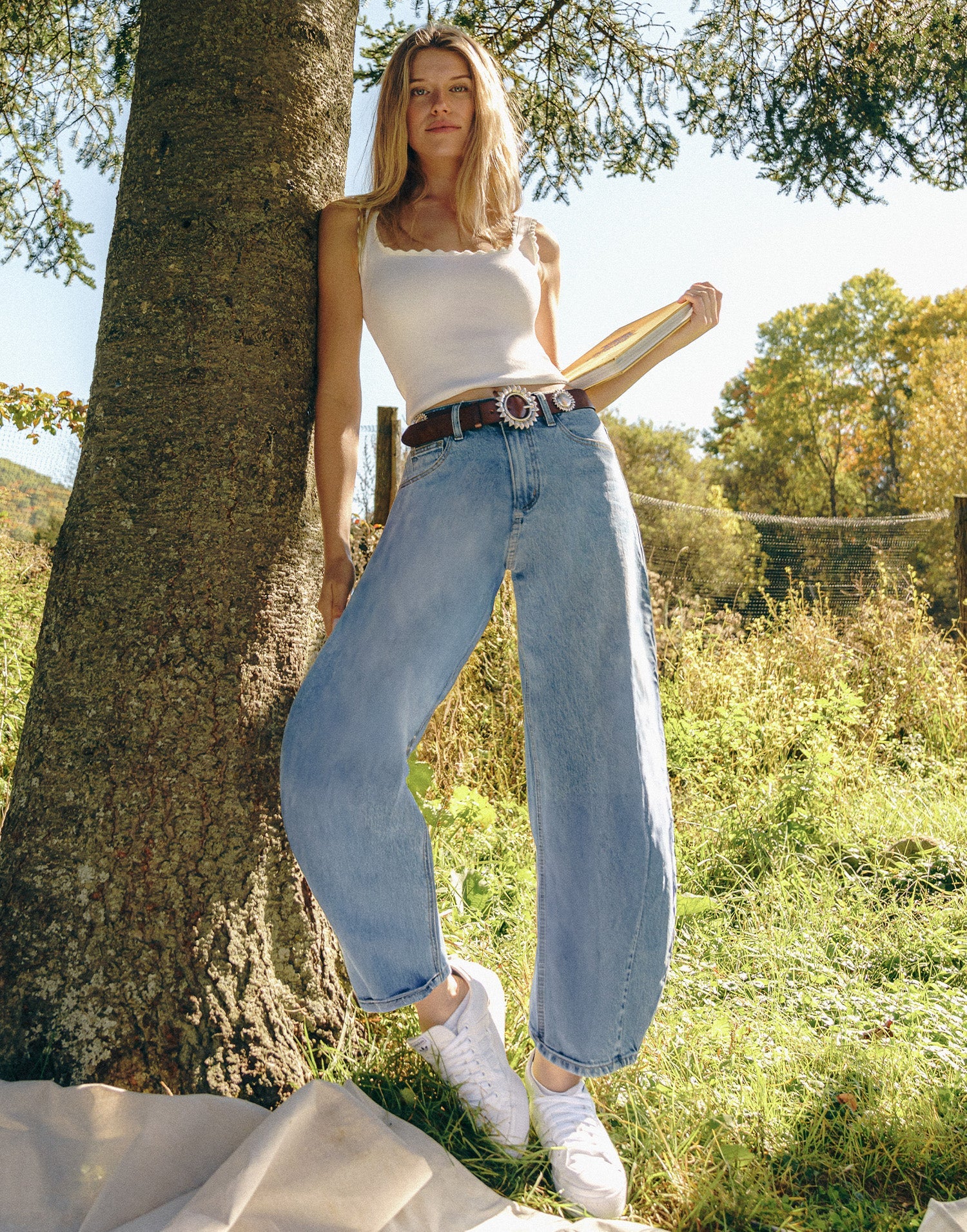 Malia Relaxed - Blue Stem