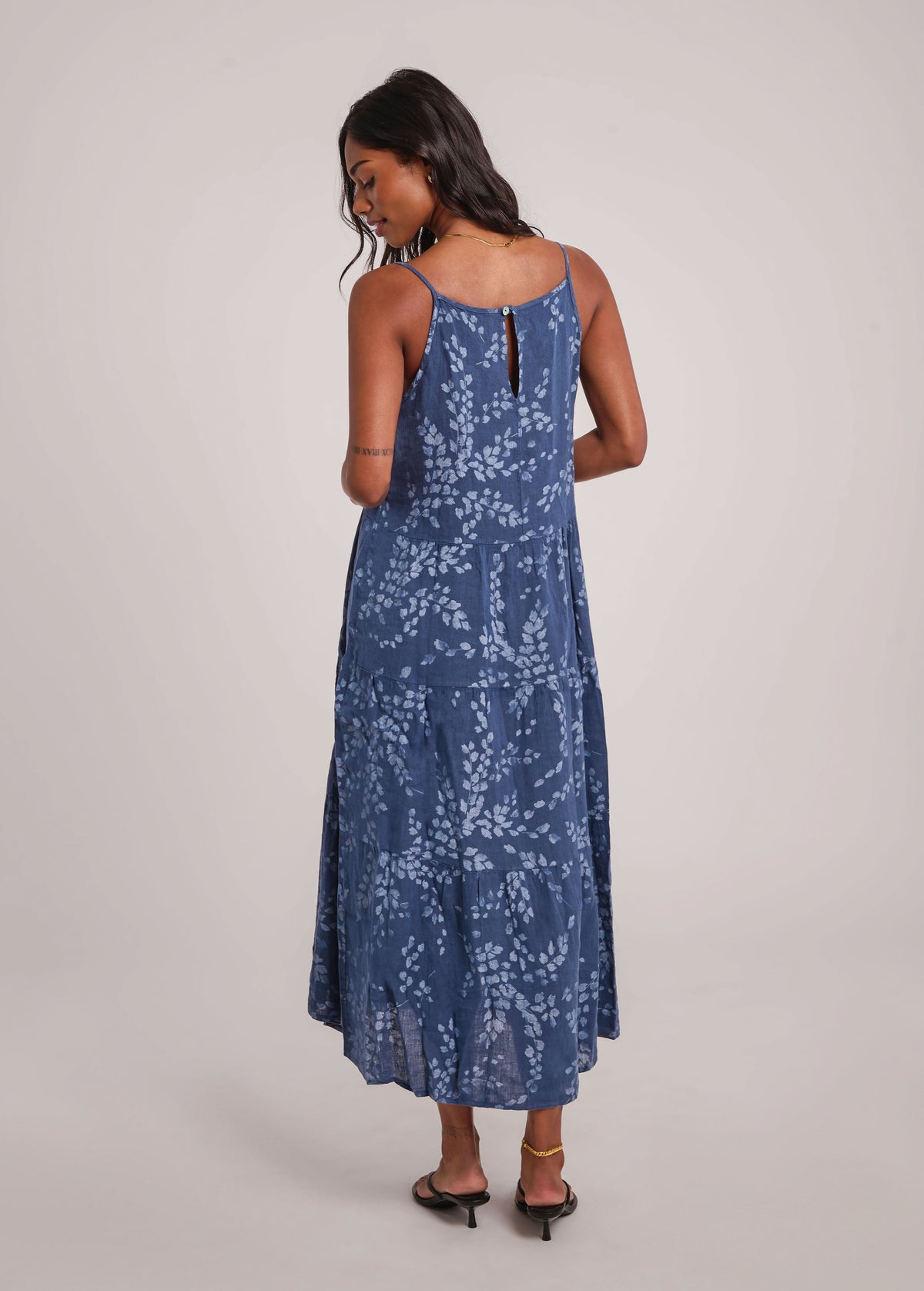 Iris Printed Linen Dress