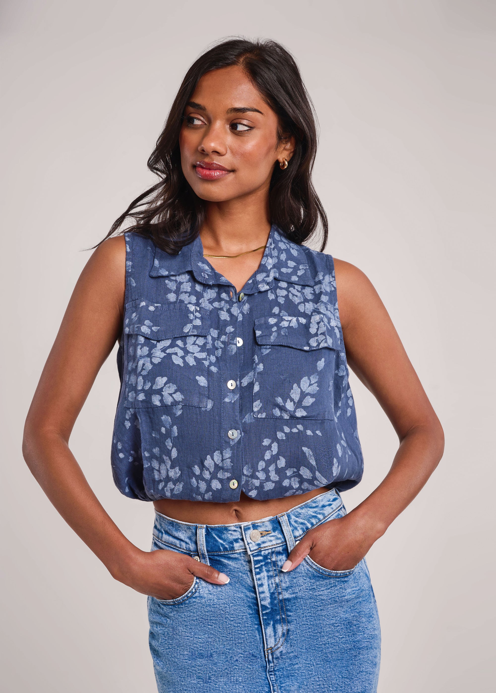 Rain Linen Top