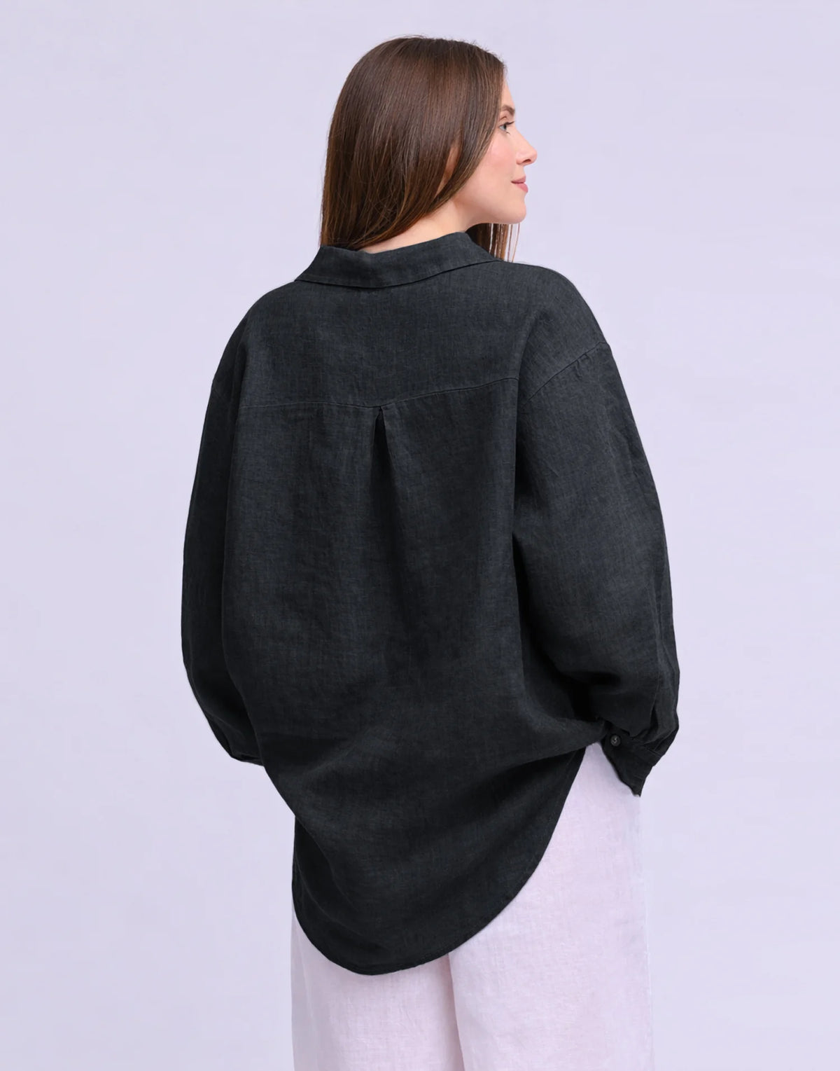 Elena- Linen Long Sleeve Shirt