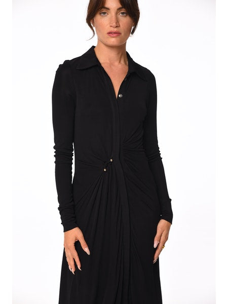 Jersey Midi Shirt Dress
