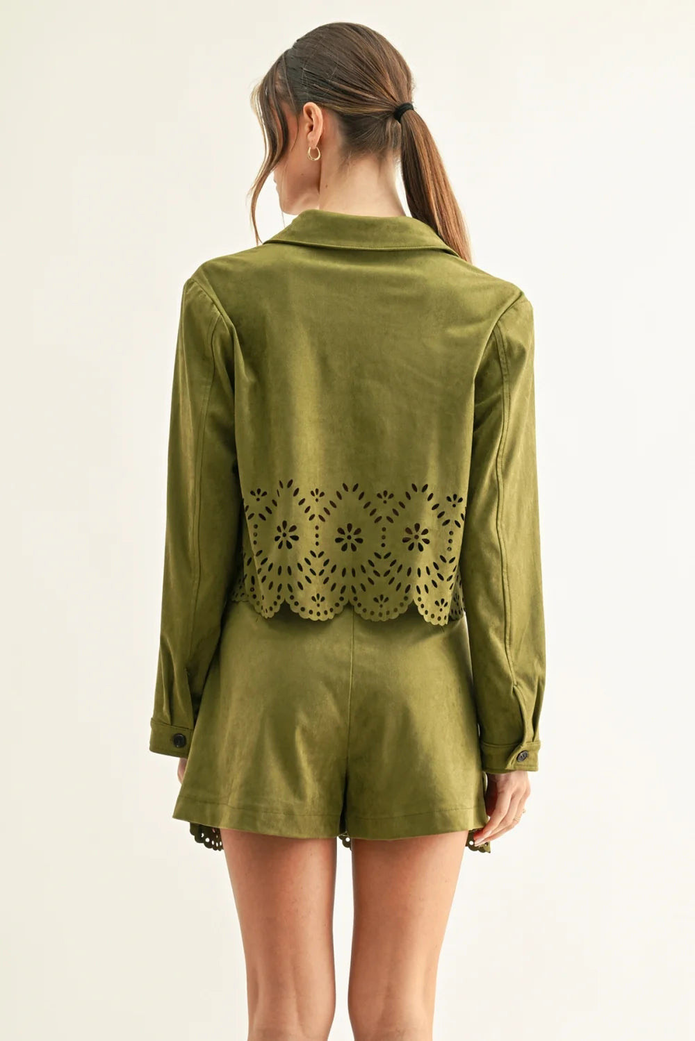 Lucia Faux Suede Shirt