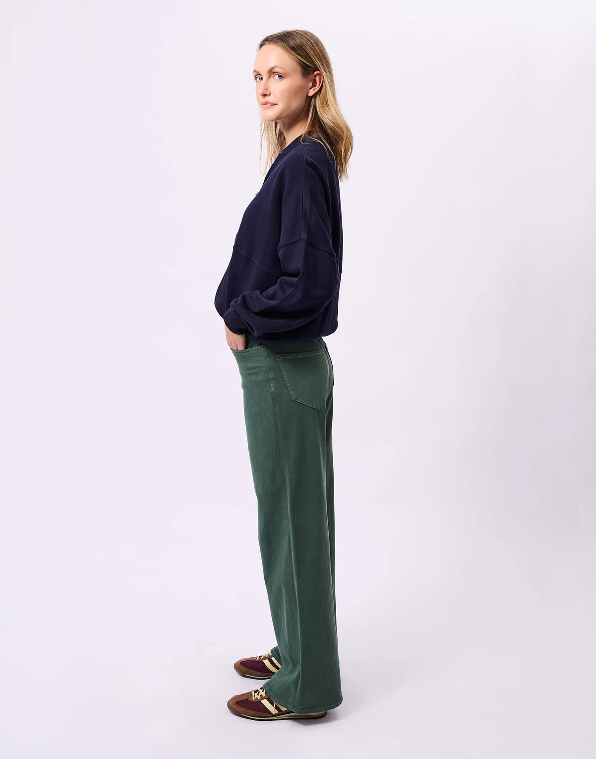 Lily Wide Leg - Skog