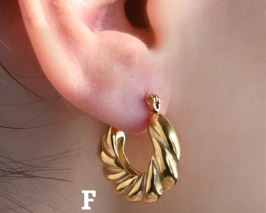 18k Gold Hoop Earrings