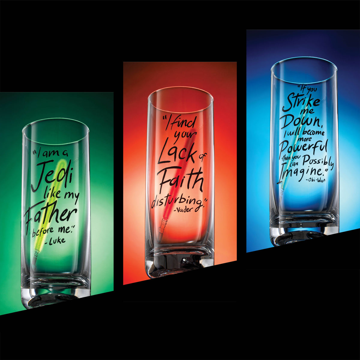 Star Wars Obi-Wan Kenobi™ Lightsaber Tall Drinking Glasses