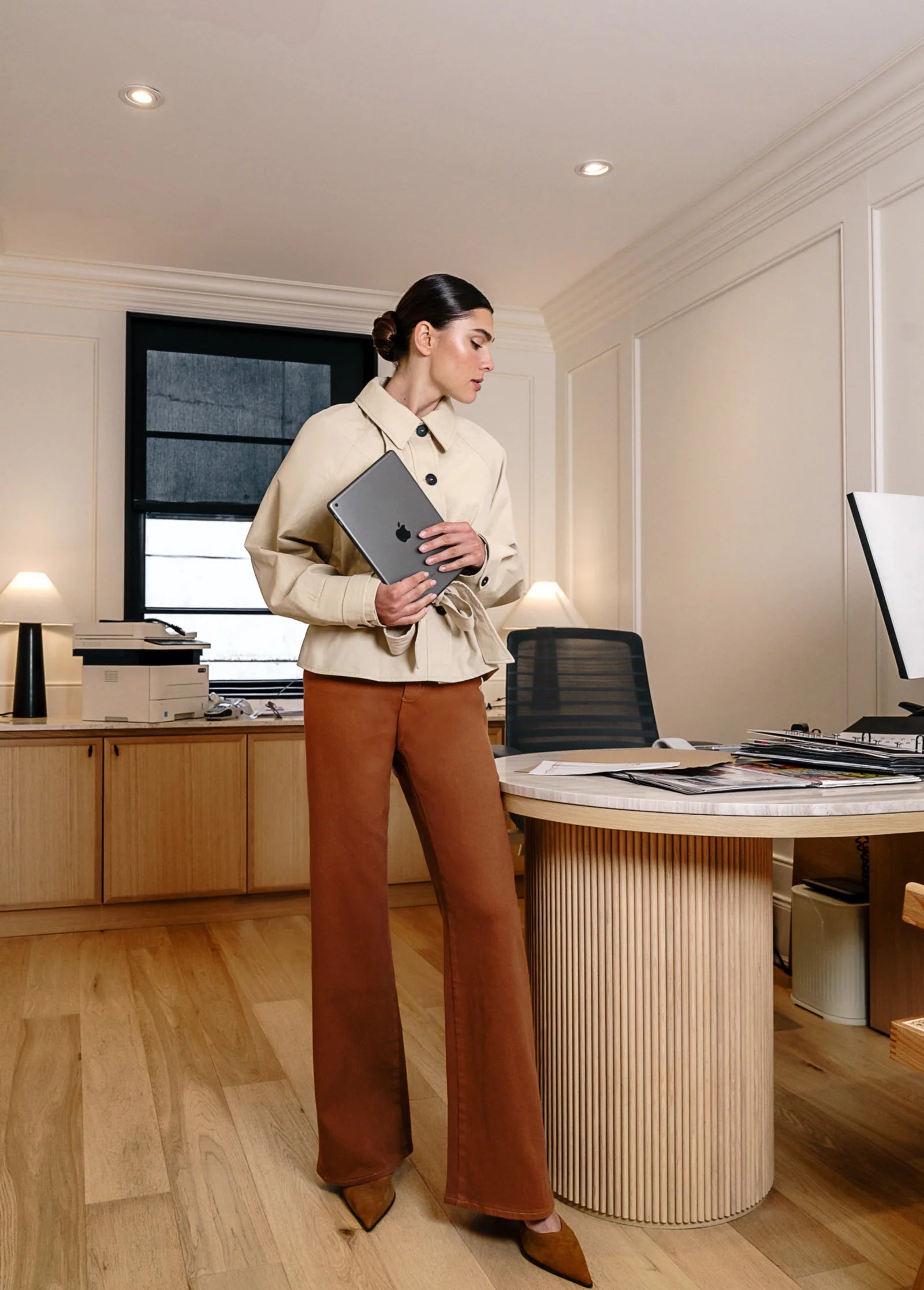 Lily Wide Leg - Aurora Brown