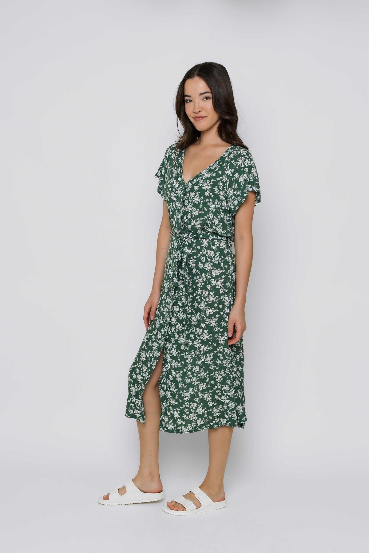 Melanie Button up Midi Dress