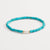 Turquoise and Pearl Stretch Bracelet