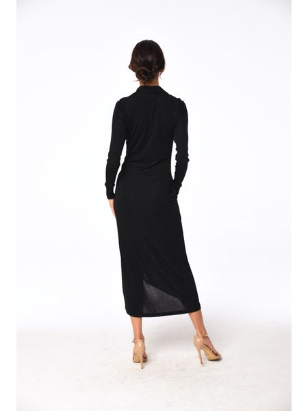 Jersey Midi Shirt Dress