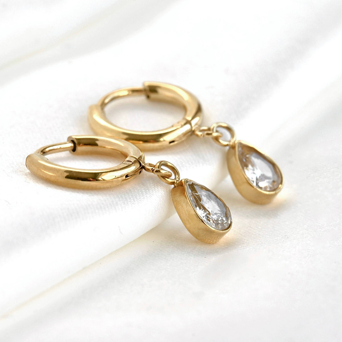 Diamond Hoop Earrings