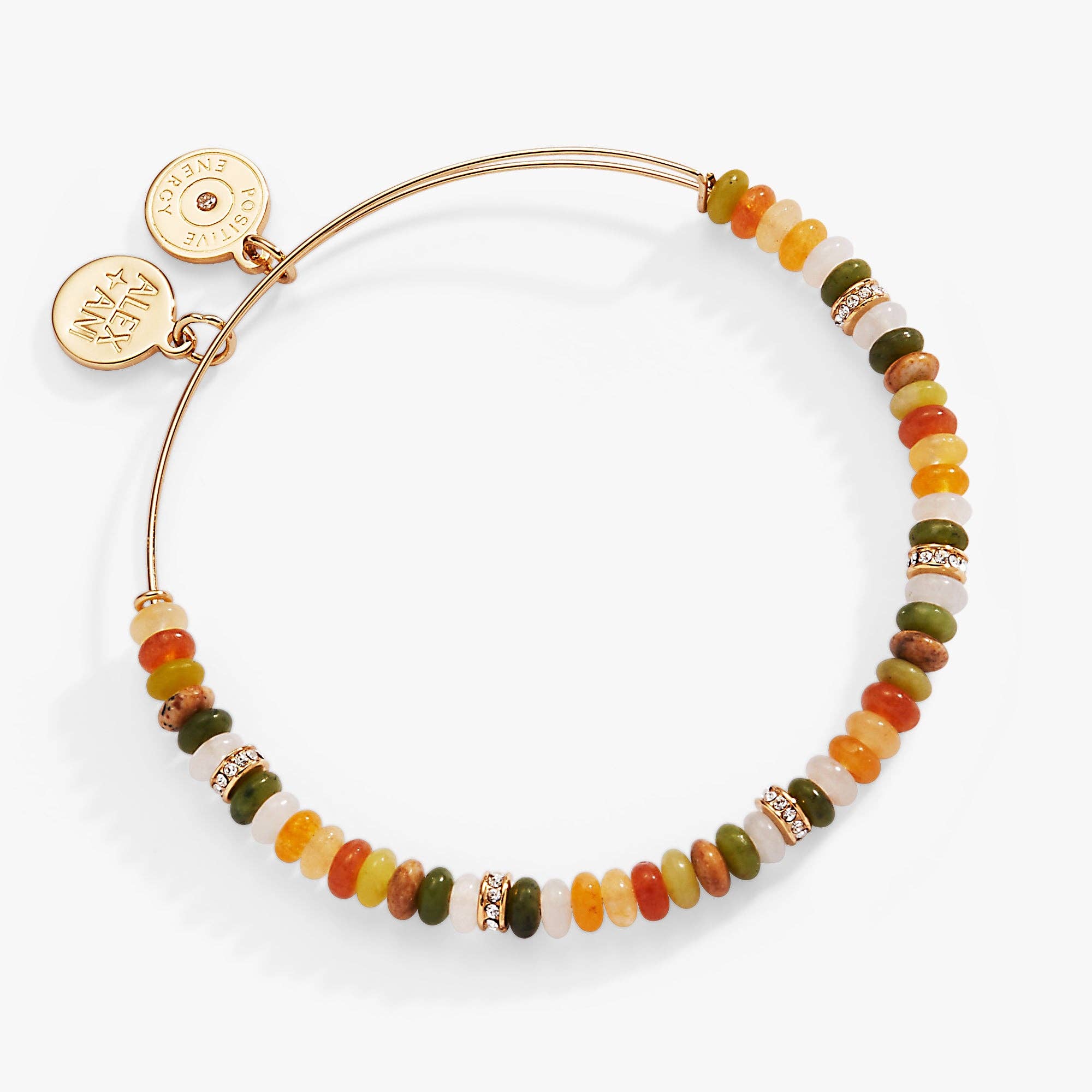 Multi-Color Semi-Precious Beaded Bangle