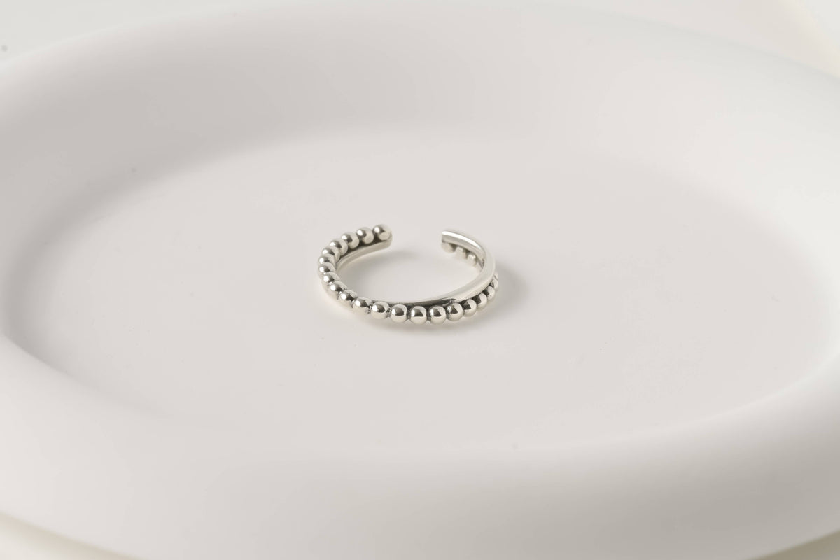 925 Silver Open Rings - Diamond Ring - Croissant Ring