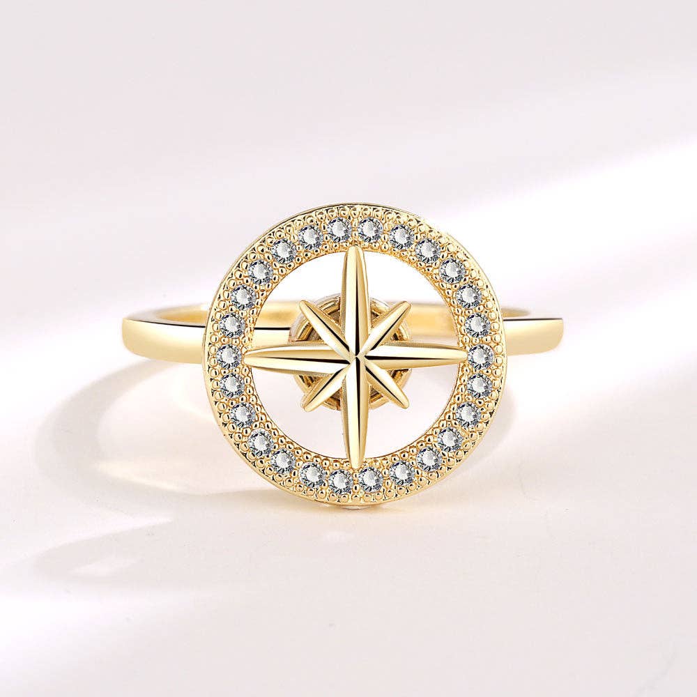 Gold Star Fidget Ring