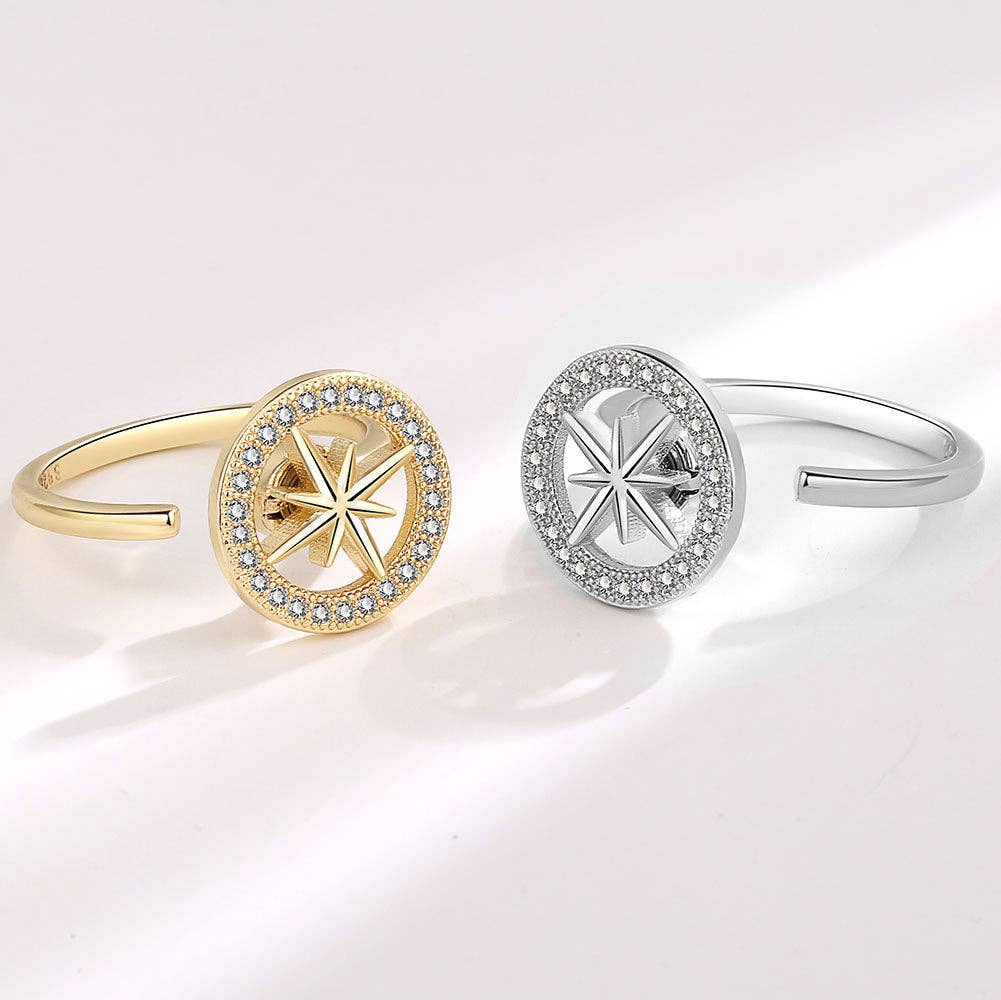 Gold Star Fidget Ring
