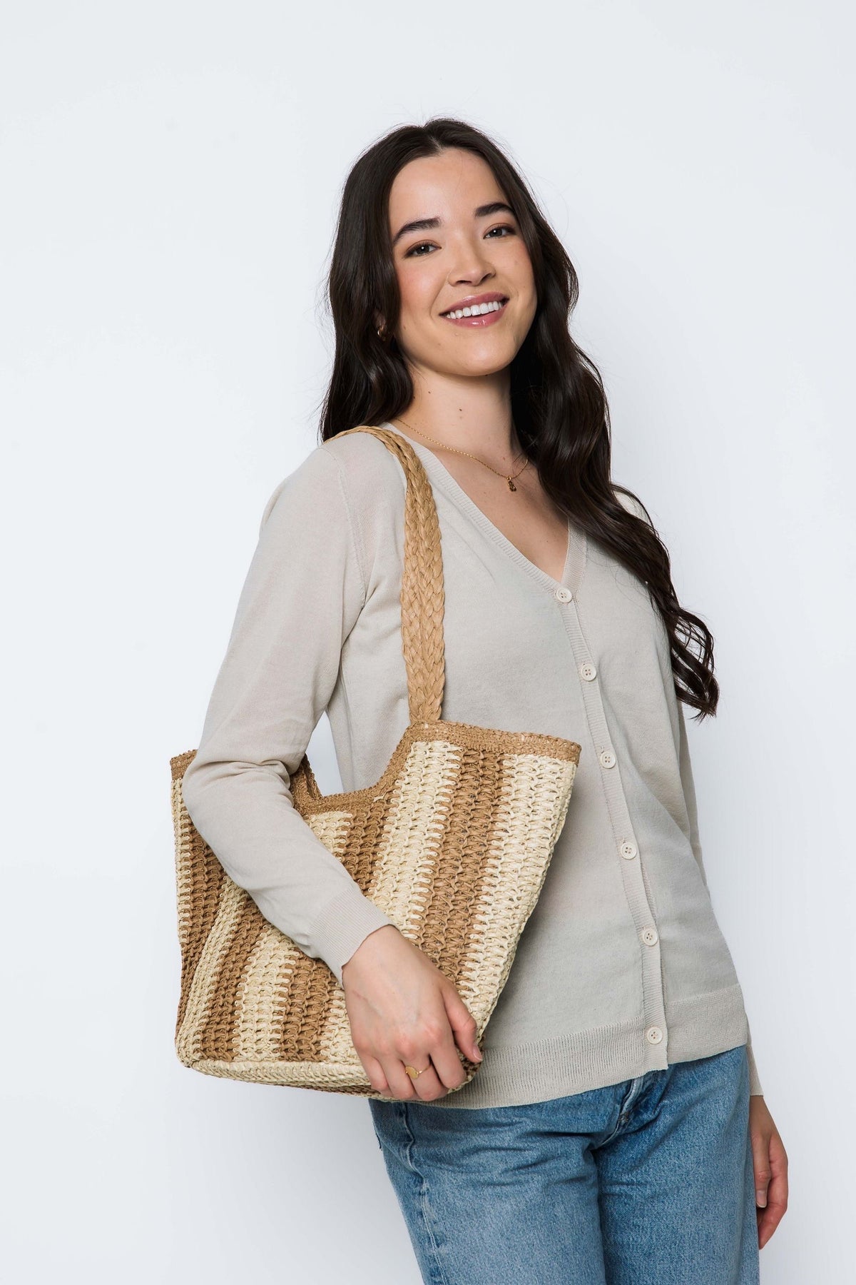 Sunny Days-Straw Tote