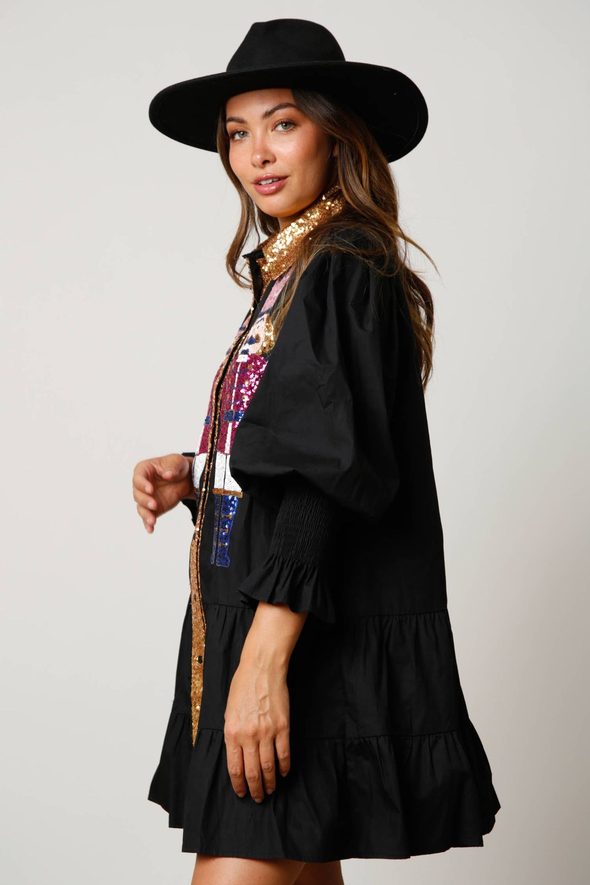 Nutcracker Poplin Dress