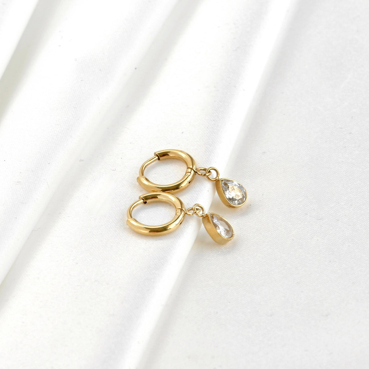 Diamond Hoop Earrings