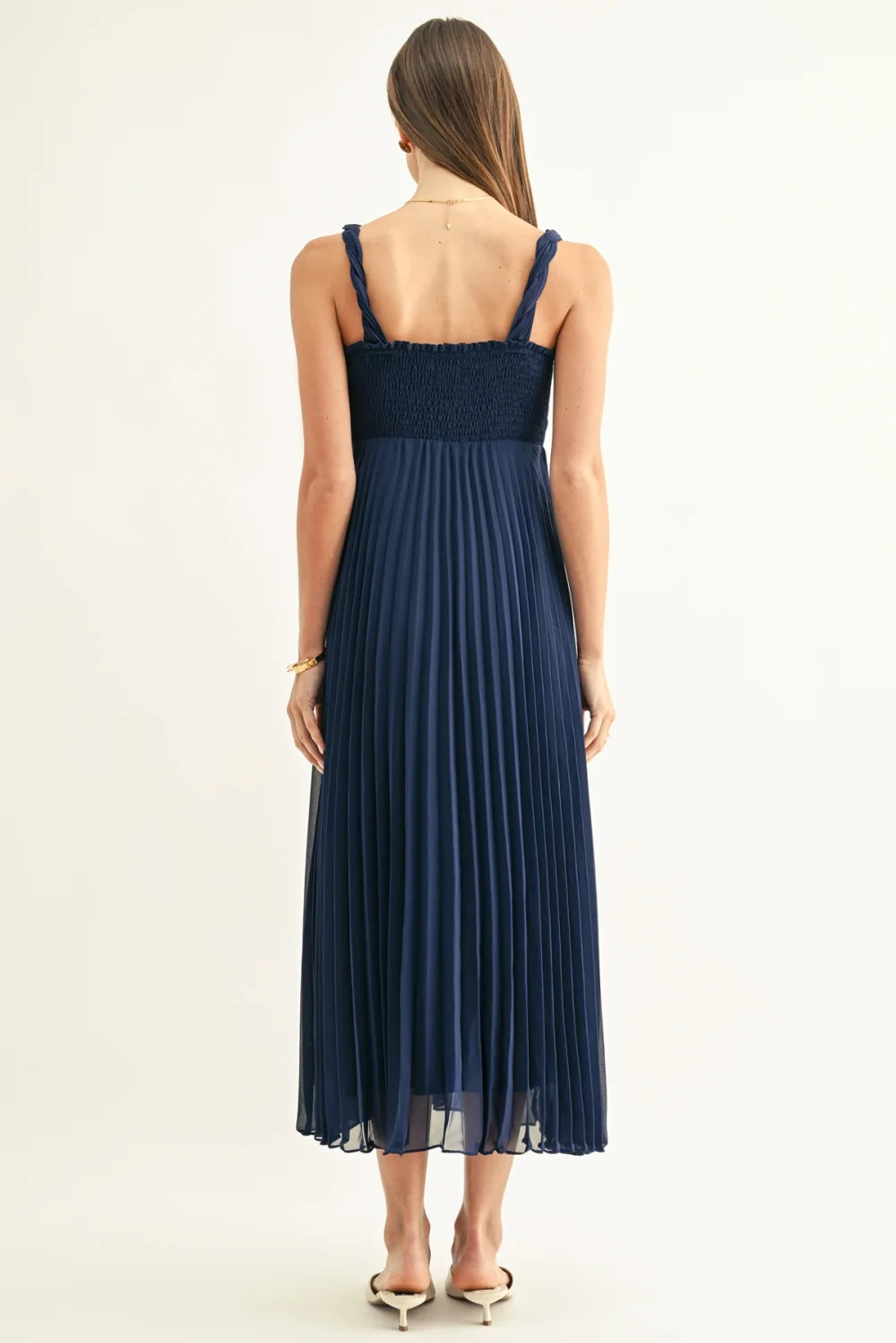 Jilian Pleated Maxi Dress