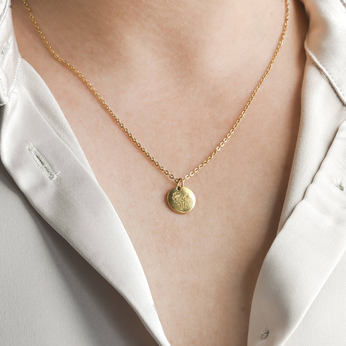 Birth Flower Necklace