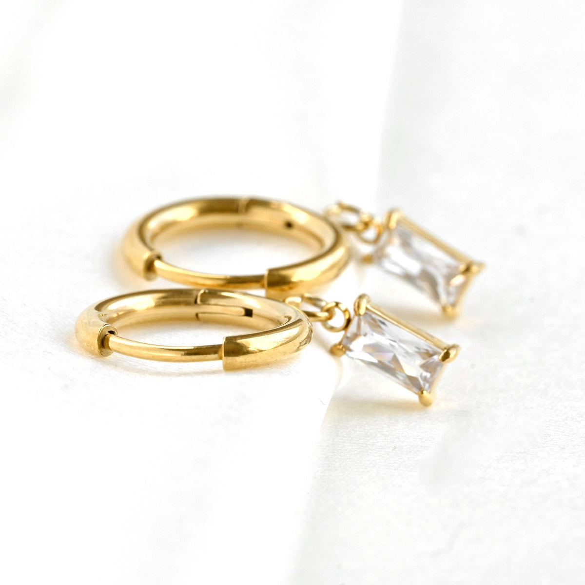 Diamond Hoop Earrings