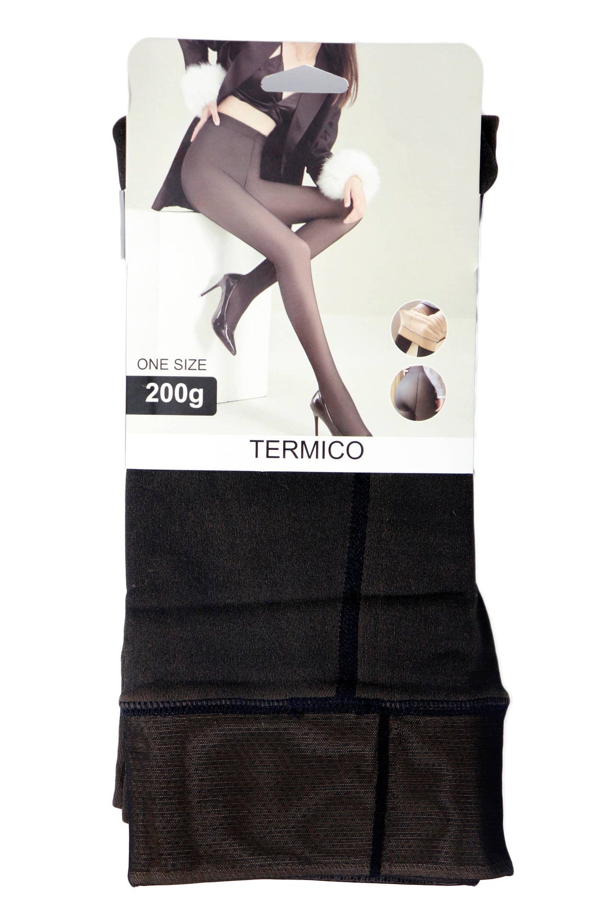 Fake Sheer Fleece Lined Tights