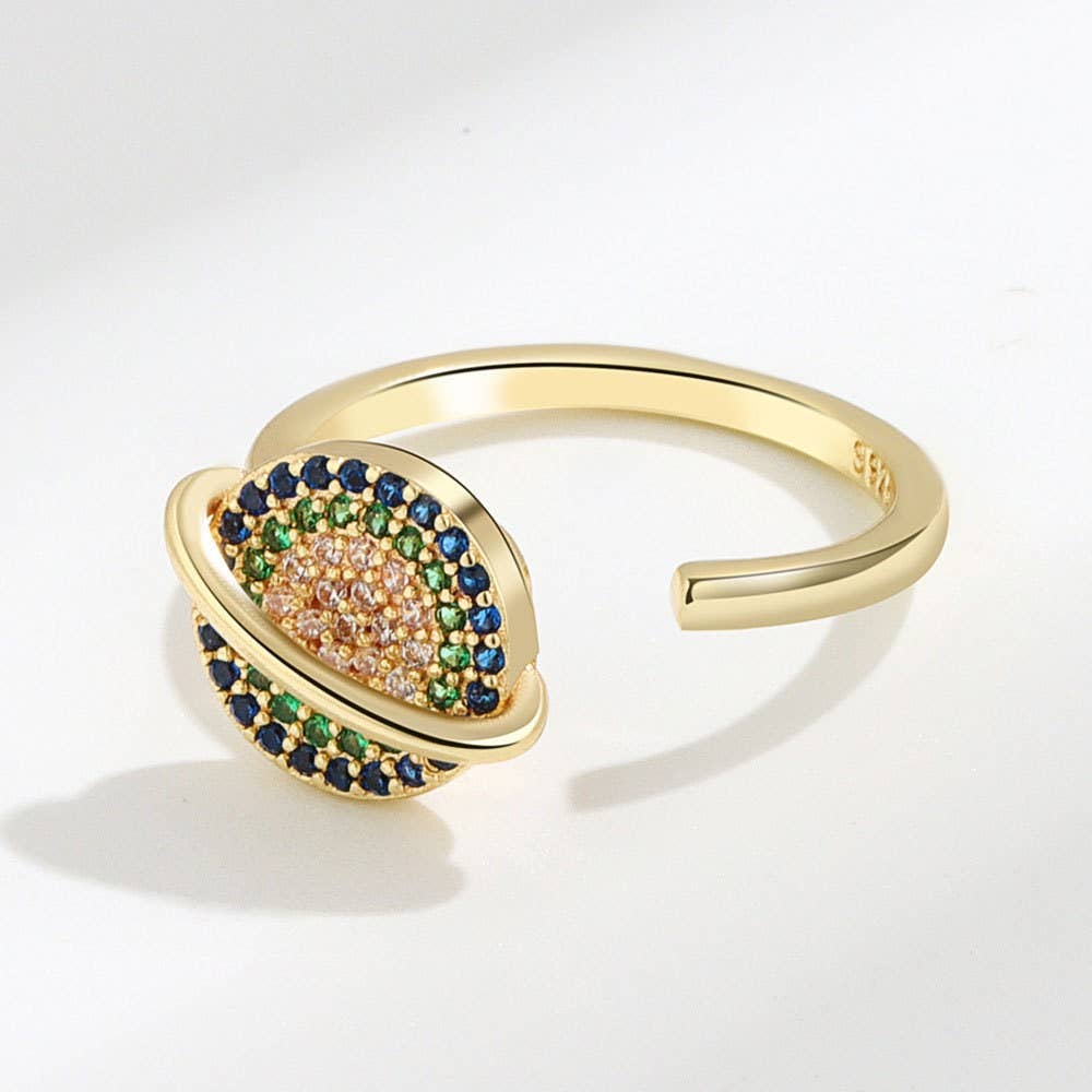 Saturn Star Fidget Spinner Ring