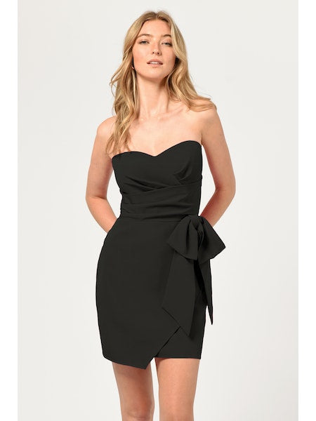 Cindy Bow Front Mini Dress