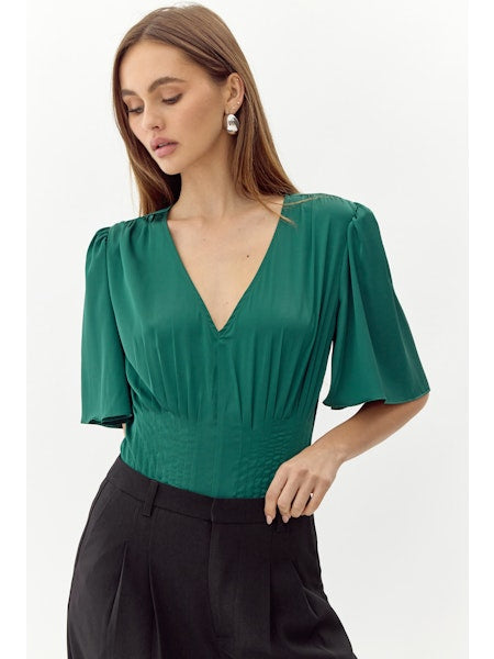 Johanna Short Sleeve Pintucked