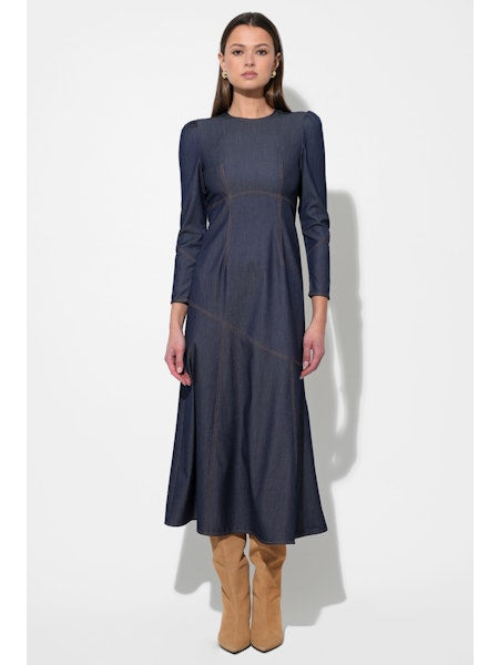 Jayne Denim Midi Dress