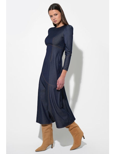Jayne Denim Midi Dress