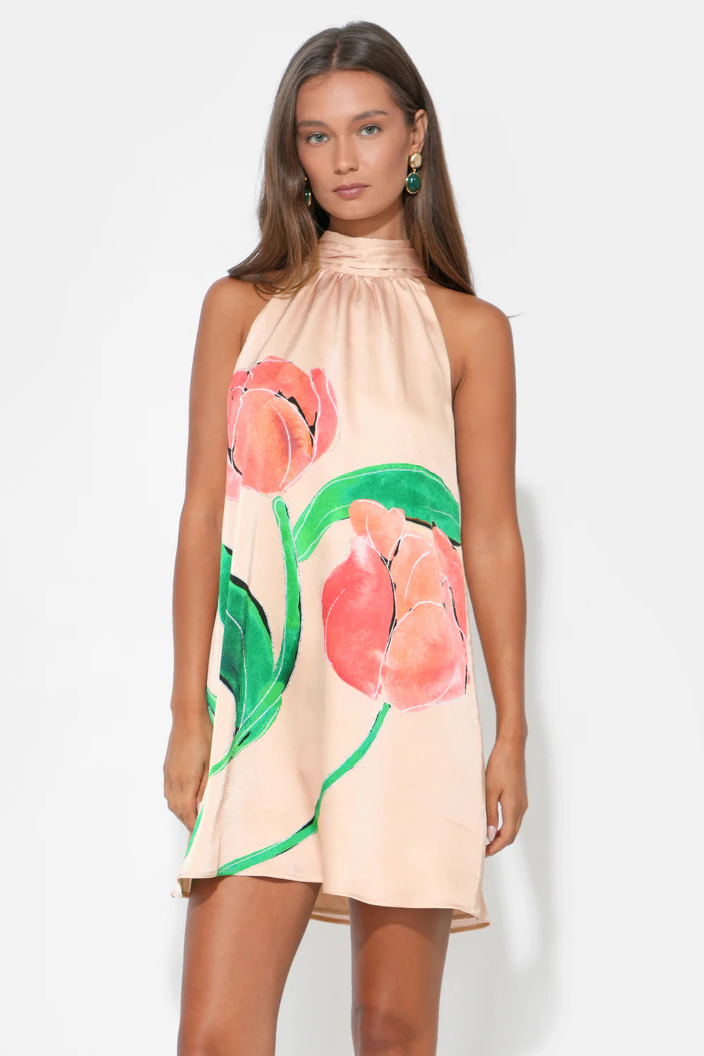 Eden Halter Floral Dress