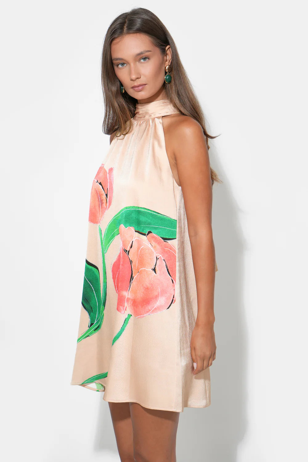 Eden Halter Floral Dress
