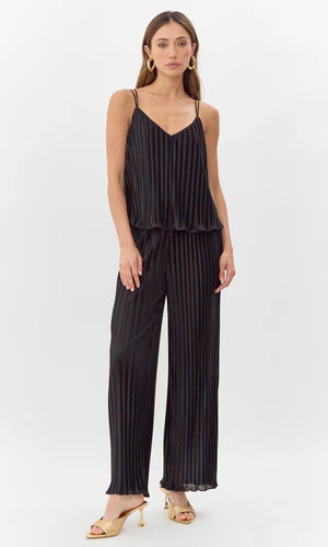 Randal Strappy Pleated Cami Top