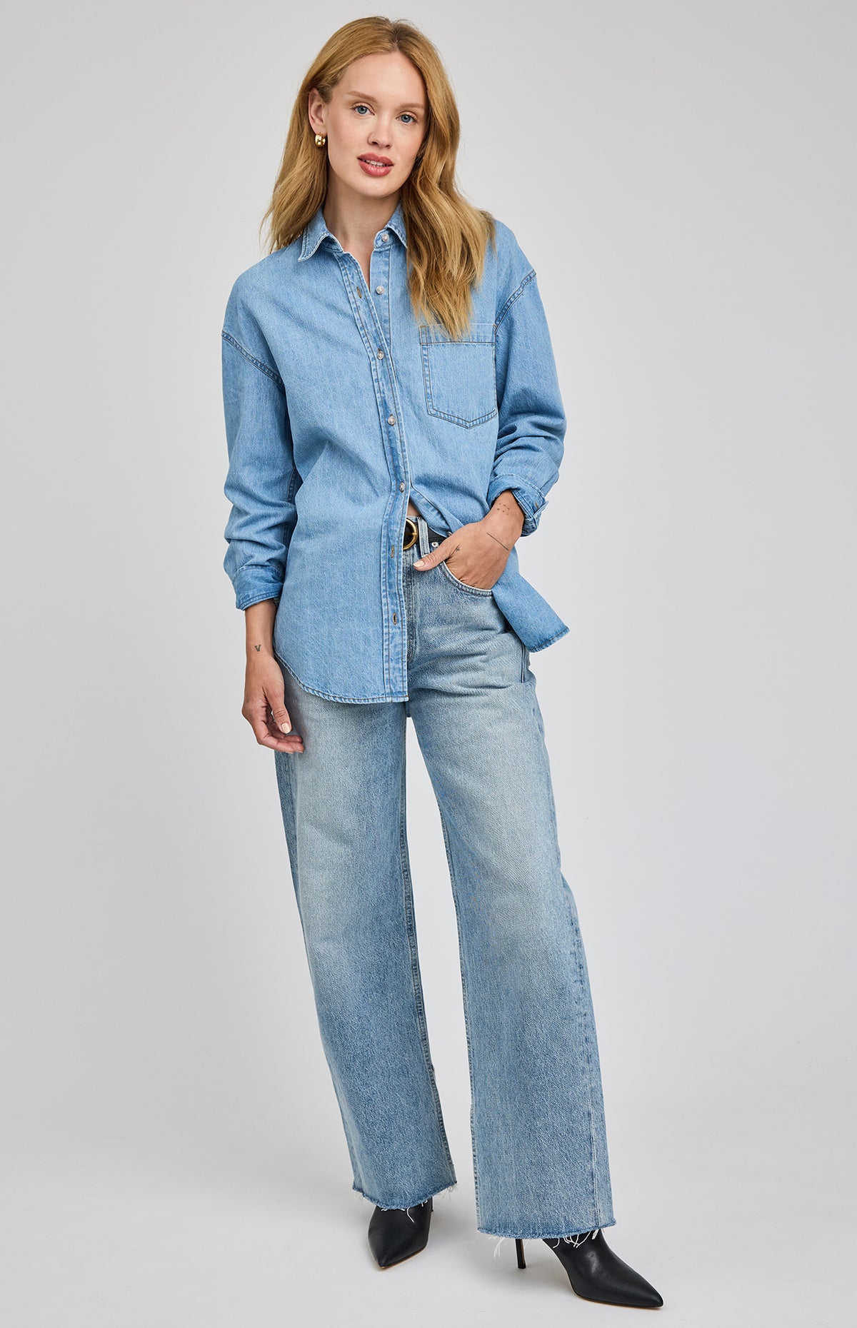 Whitney Denim Button Down