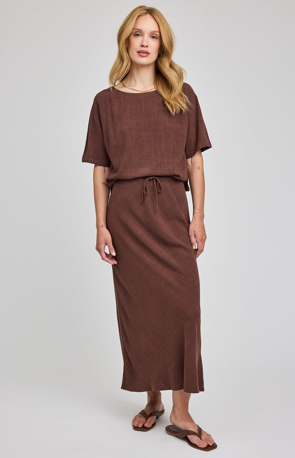 Cassia Linen Skirt