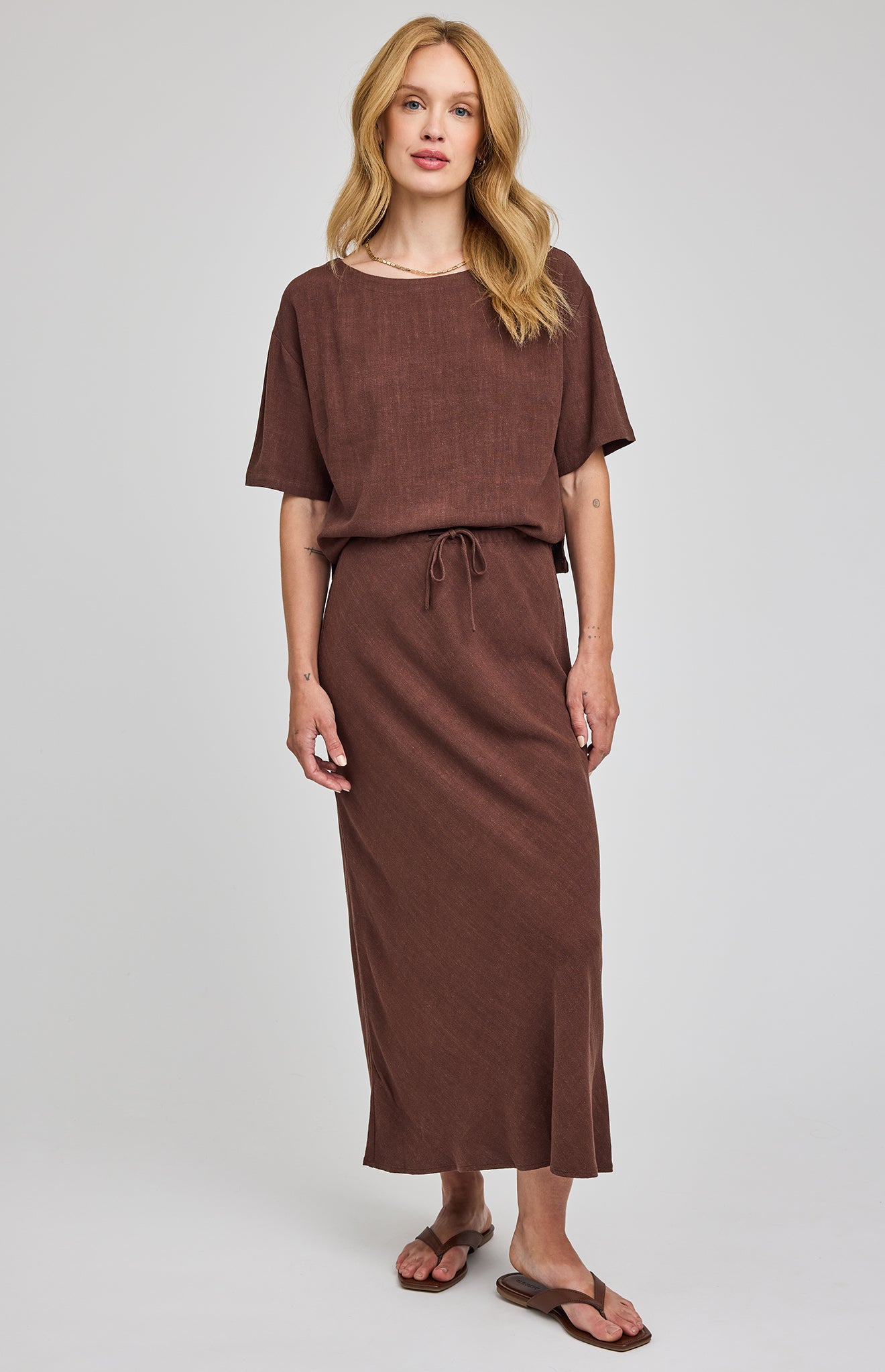 Cassia Linen Skirt