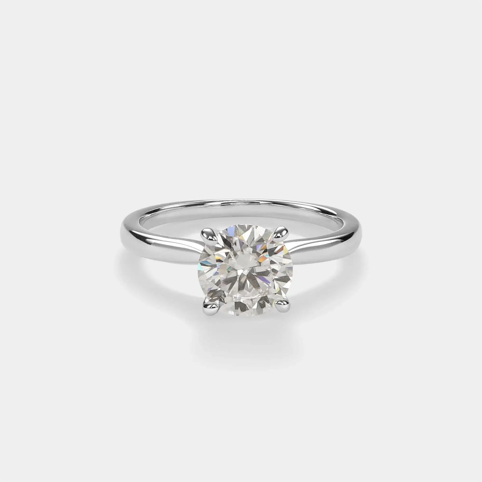 Solitaire Moissanite Ring